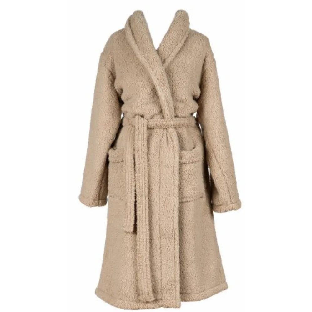 Badjas Sherpa Recycled Caramel