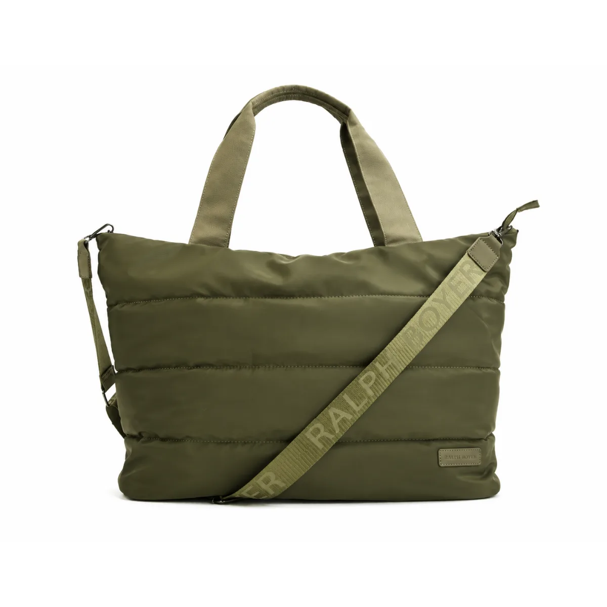 Luxe Padded Shopper Groen of Zwart is een hippe gewatteerde shopper in groen en zwart, ideaal als duurzame verpakking voor een kerstpakket of relatiegeschenken.