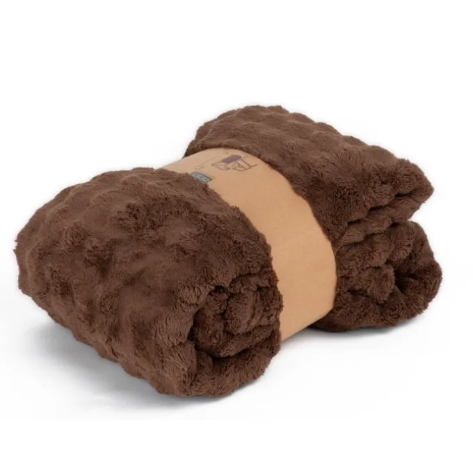 Fleece Plaid POM XL Brown