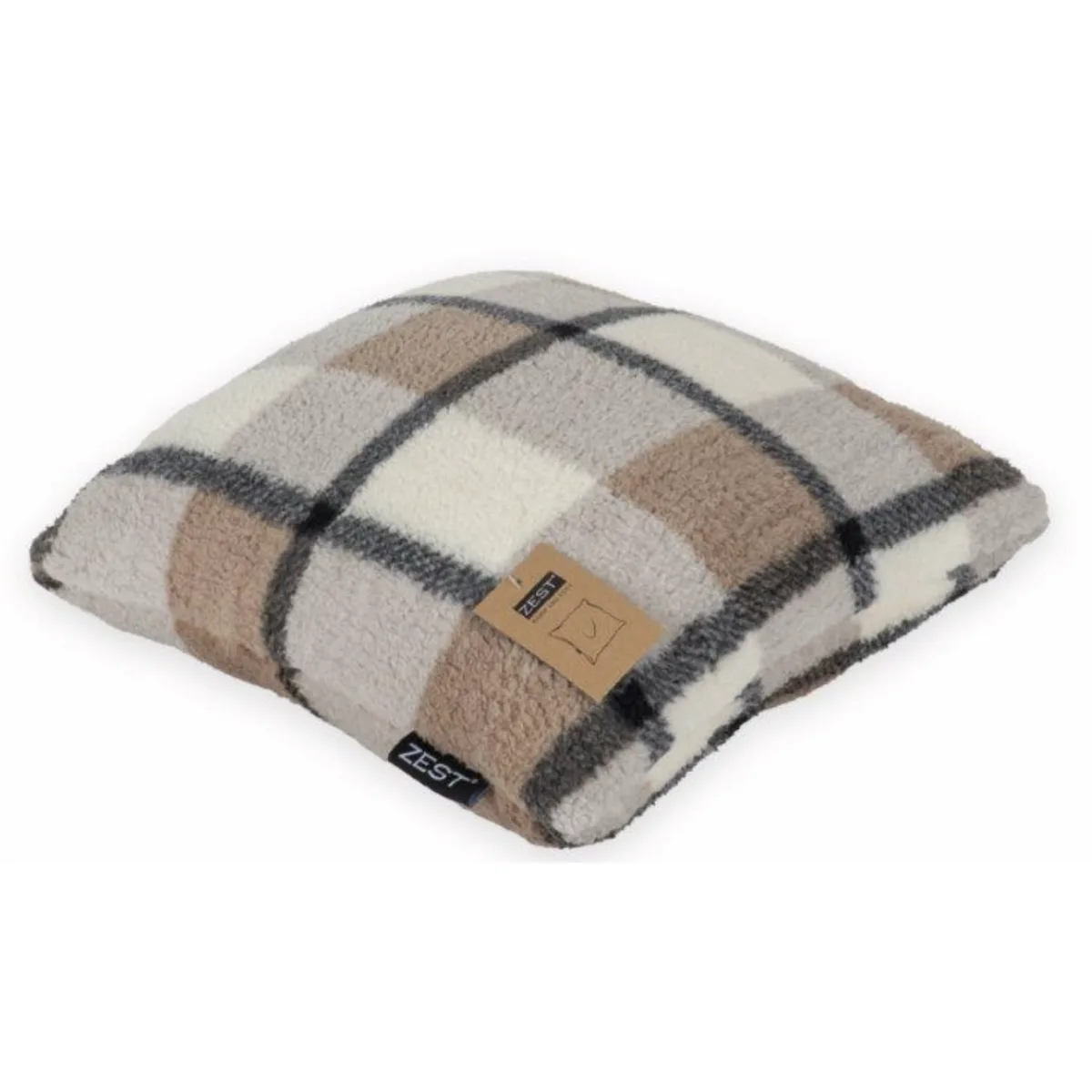 Sherpa Kussen Recycled 45/45 Ruit