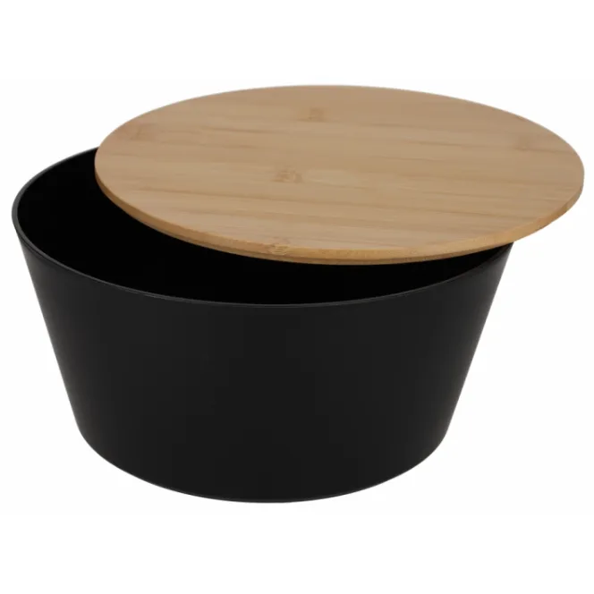 Living Saladeschaal met Deksel Zwart of Taupe